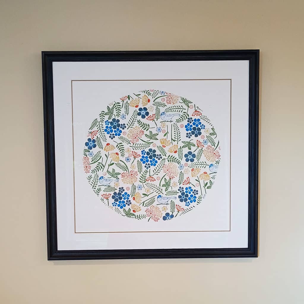 Large-scale botanical print (commission)